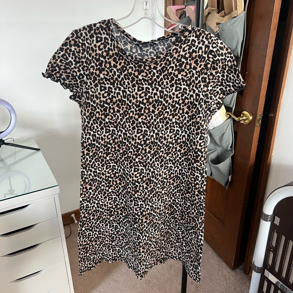 American Eagle Leopard Print Dress